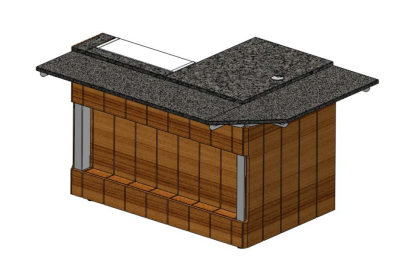 Прилавок кассовый Г-образный правый RSK63NS-Г Kids 1505x700x730мм Capital Kids REFETTORIO