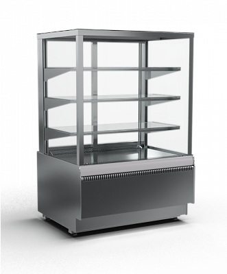 Витрина холодильная Carboma KC70 VV 0,9-1 STANDARD 9006-9005 (ВХСв-0,9д Cube Люкс ТЕХНО)