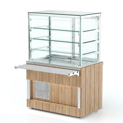 Витрина холодильная с дверками раздачи (3 полки) RSK11CA Kids 805x700x1570(730)мм Capital Kids REFETTORIO