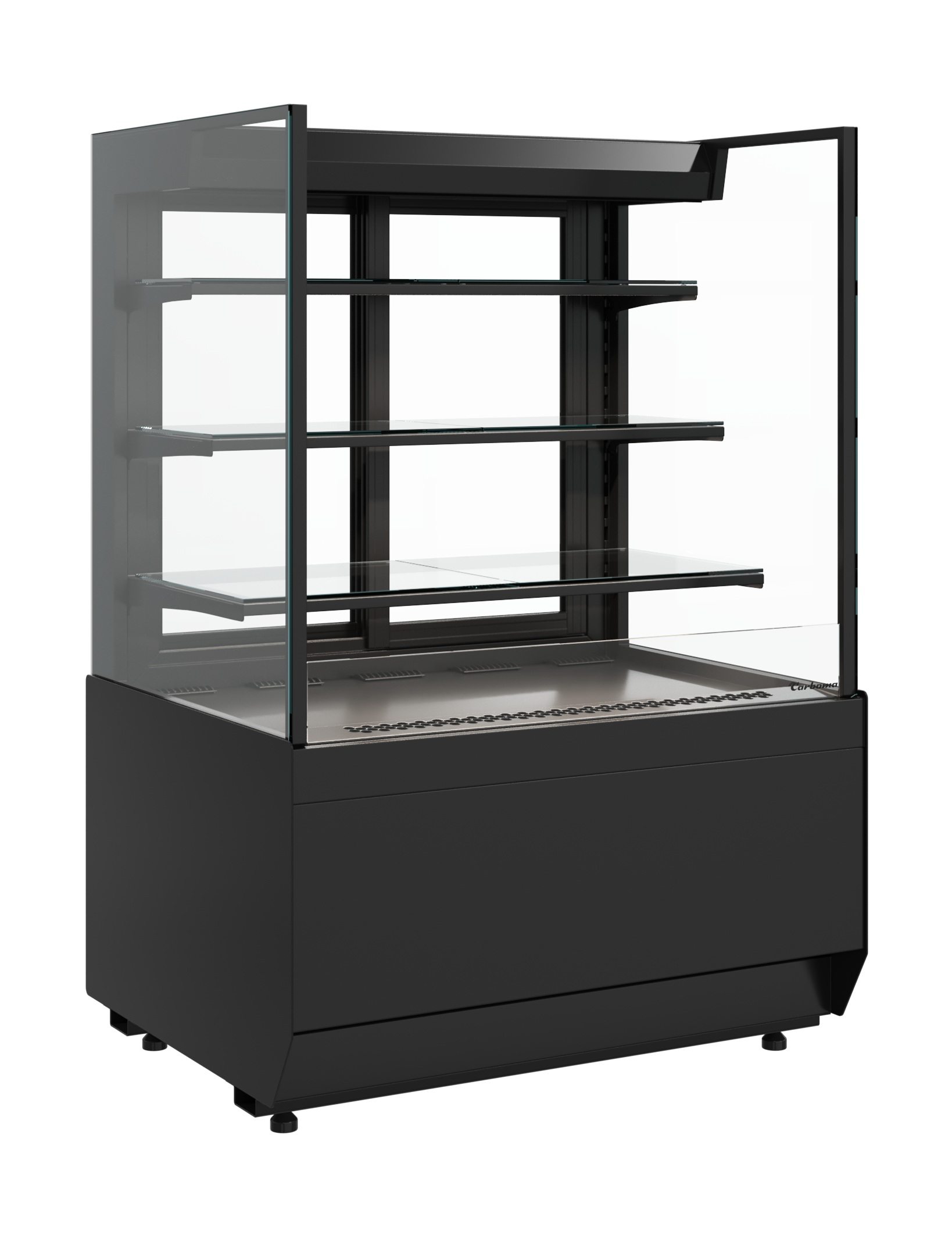 Открытая холодильная витрина Carboma KC70 VM 1,3-2 STANDARD с прямой боковиной (версия 2.0)