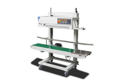 Роликовый запайщик для тяжелых мешков Hualian FRCM-1120L, конвейерный, с датером