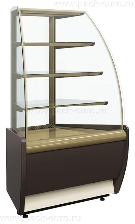 Витрина холодильная Carboma K70 VM-3 LIGHT цвет по схеме (стандарт, пластик 0013 (черный))