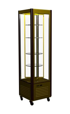 Витрина кондитерская Carboma D4 VM 400-2 (R400Cвр Люкс) (0430 INOX)