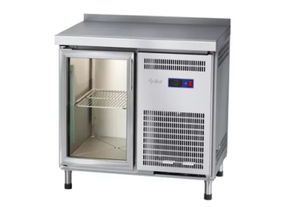 Стол холодильный низкотемпературный Abat СХН-70 неохлаждаемая столешница с бортом, дверь-стекло
