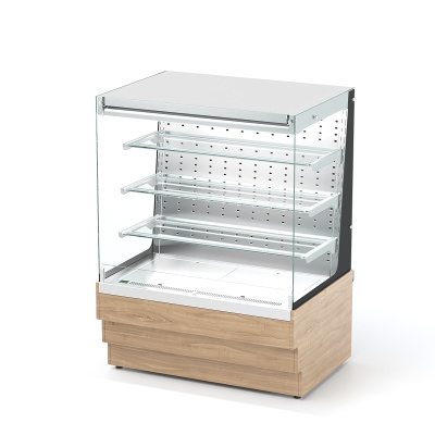 Витрина кондитерская холодильная открытая пристенная (3 полки) RKC21A POL Crystal 950x700x1320мм REFETTORIO