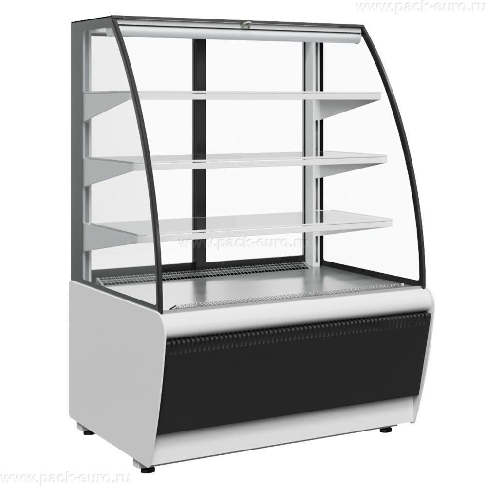Витрина холодильная Carboma K70 VM 0,9-2 STANDARD открытая (9005)