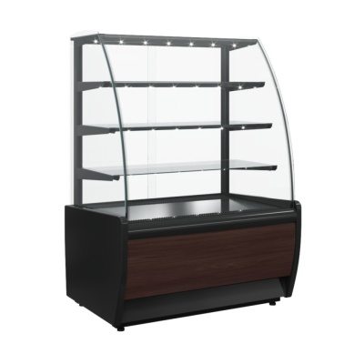 Витрина холодильная Carboma K70 VM 1,3-1 LIGHT Паттерн (0105 Венге)
