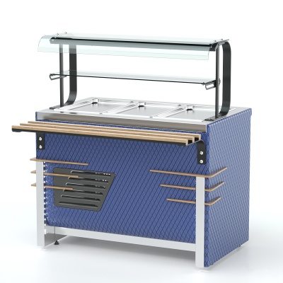 Прилавок холодильный RC13A Case 1505x700x1320(860) h=20мм REFETTORIO