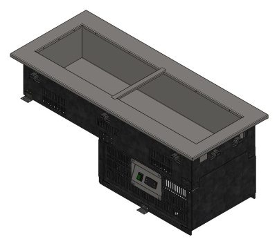 Ванна охлаждаемая компактная встраиваемая RC12DK Drop In 1200х500х490 h=200мм 500 серия REFETTORIO