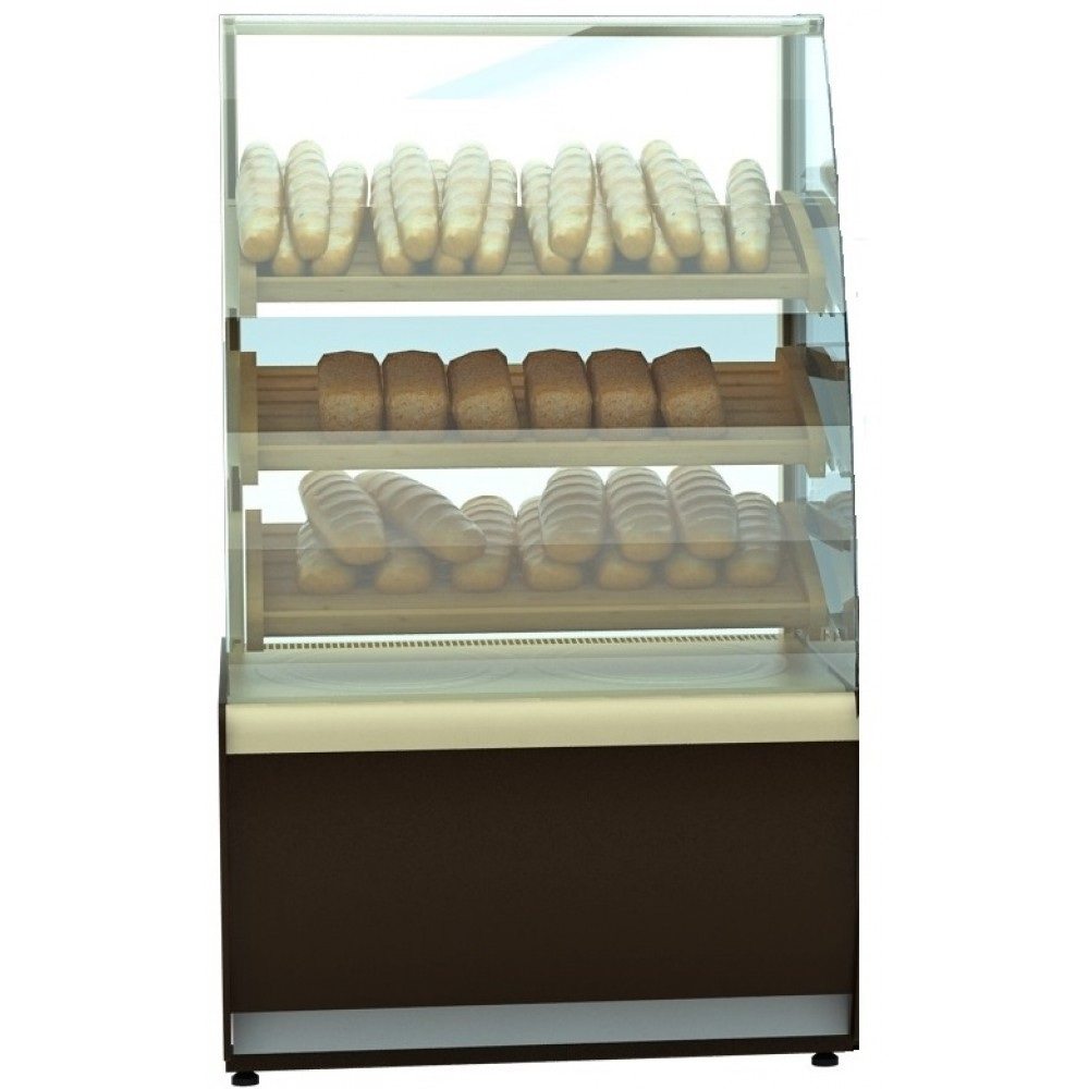 Витрина хлебная Carboma K70 N 0,9-1 LIGHT Bread 0012-0109 (со стеклом)