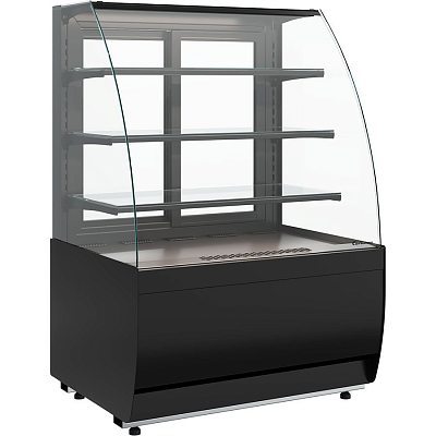 Витрина холодильная Carboma K70 VM 1,3-1 LIGHT Паттерн (0107 Ольха)