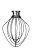 Миксер планетарный бытовой KitchenAid Classic , дежа 4.28 л, 3 насадки, белый, 5K45SSEWH