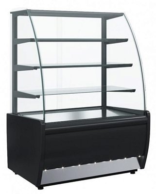 Витрина холодильная Carboma K70 VH 0,9-1 LIGHT Chocolate 0013-0430