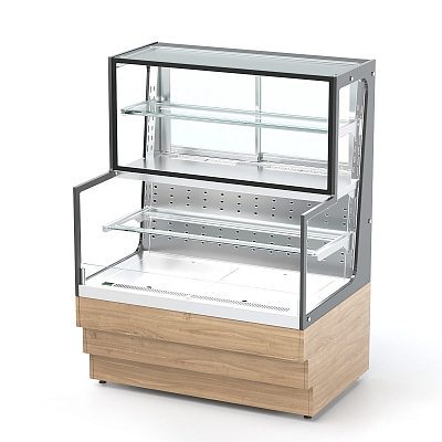Витрина кондитерская холодильная комбинированная (3 полки) RKC20A OZ Crystal 650x700x1320мм REFETTORIO