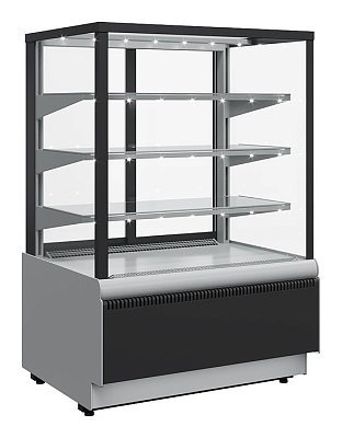 Витрина холодильная KC70 VV 1,3-1 STANDARD 9006-9005 (ВХСв-1,3д Carboma Cube Люкс ТЕХНО)