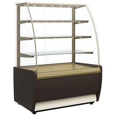 Витрина холодильная Carboma K70 VM 0,9-1 LIGHT Паттерн (0106 Седой дуб)