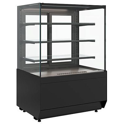 Витрина холодильная Carboma KC70 VM 0,9-1 LIGHT Паттерн (0107 Ольха)