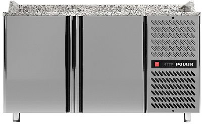 Стол для пиццы POLAIR TM2ENPIZZA-G с бортом