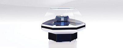 Прилавок Gamma КНП OC (угол внеш., с боковинами) GAMMA-2 G КНП OC90 CRYSPI