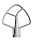 Миксер планетарный бытовой KitchenAid Classic , дежа 4.28 л, 3 насадки, белый, 5K45SSEWH