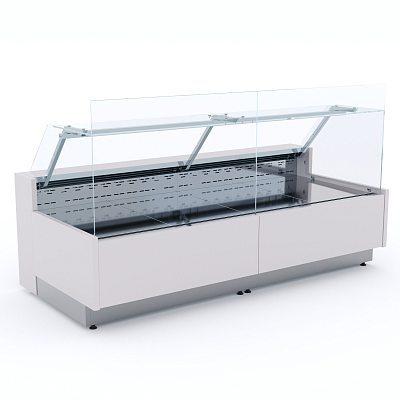 Витрина холодильная VISTA-Gastro 2500, с экраном, агрегат, RGV15CA-P REFETTORIO